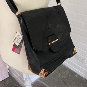 New with tags. Hipster Fashion Purse. Women’s black Shoulder Strap Purse